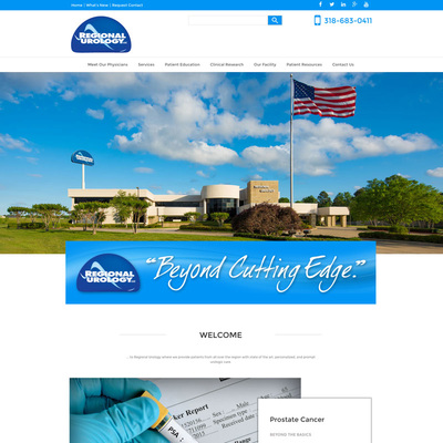 Regional Urology Website Design Shreveport Bossier